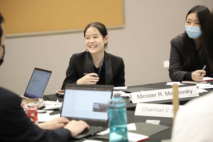 MUN committee in action