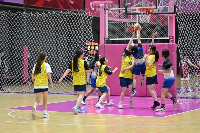 Girls basketball game