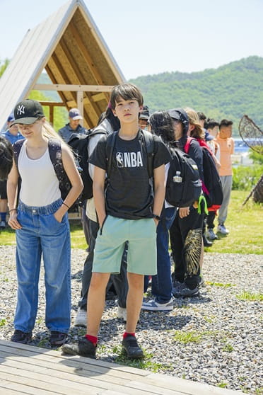 Arriving at the camp