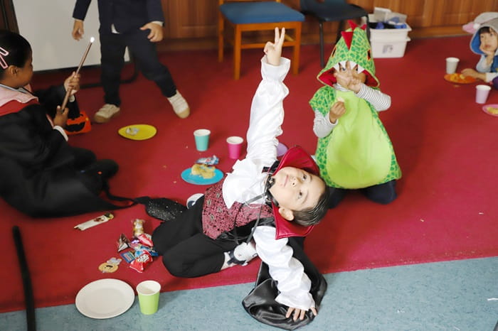 Halloween in classroom