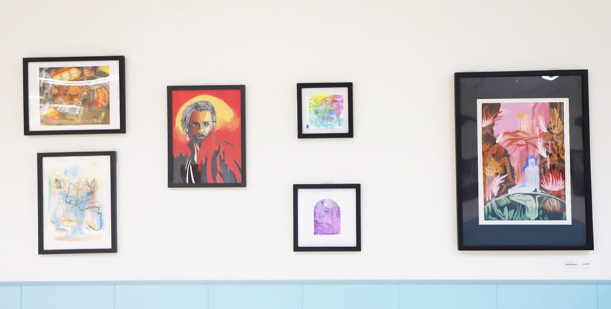 Art gallery at school