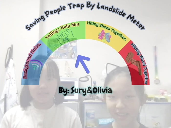 Landslide meter designed by students