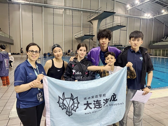 DAIS swimming team in Shanghai