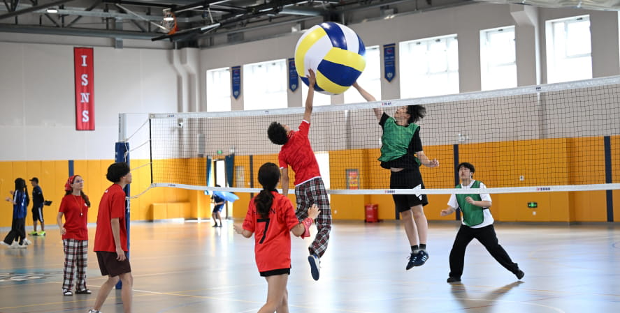 Secondary sports day - volleyball