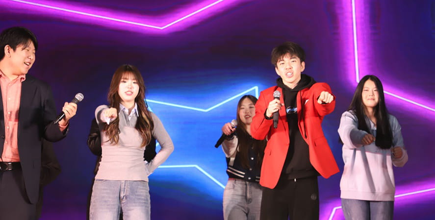 Student Government on stage