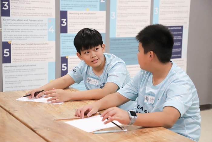 design activity at summer camp