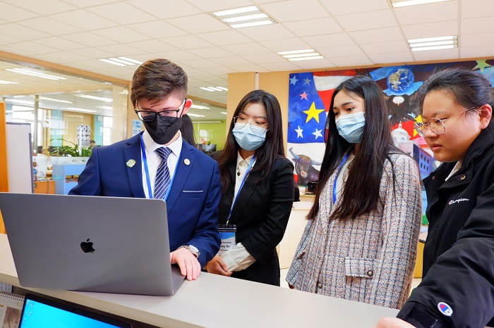 Delegations from several schools