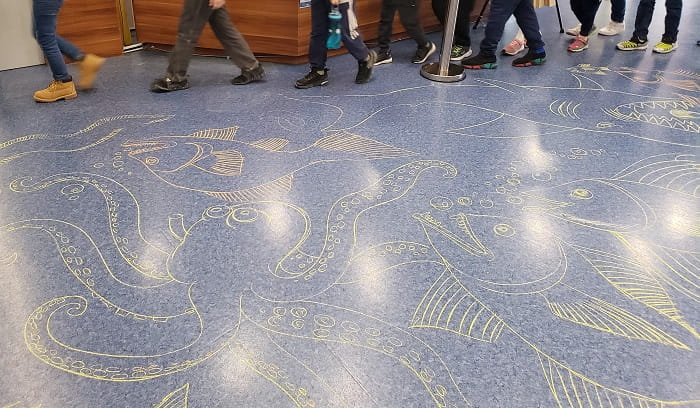 Mural with fish